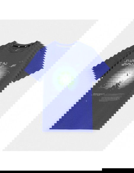 4F Παιδικό T-shirt Μπλε 4FJAW23TTSHM0798-36S