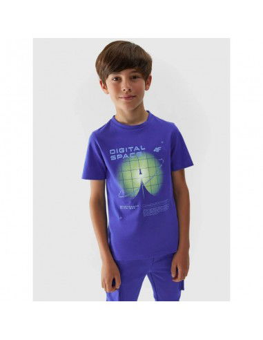 4F Παιδικό T-shirt Μπλε 4FJAW23TTSHM0798-36S