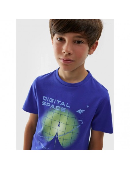 4F Παιδικό T-shirt Μπλε 4FJAW23TTSHM0798-36S