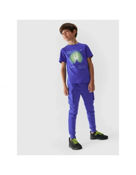 4F Παιδικό T-shirt Μπλε 4FJAW23TTSHM0798-36S