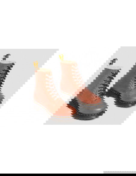 Dr. Martens 1460 Serena Γυναικεία Αρβυλάκια με Γούνα Καφέ 27782225