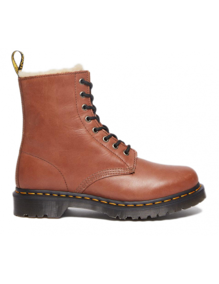 Dr. Martens 1460 Serena Γυναικεία Αρβυλάκια με Γούνα Καφέ 27782225