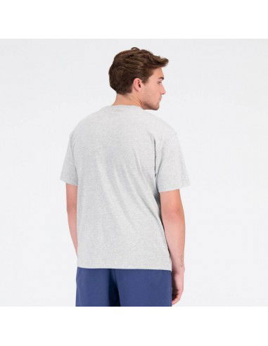 New Balance Ανδρικό Αθλητικό T-shirt Κοντομάνικο Γκρι MT31904AG