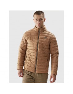 4F Ανδρικό Χειμωνιάτικο Μπουφάν Puffer Καφέ 4FAW23TDJAM239-82S