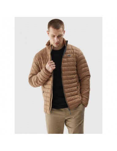 4F Ανδρικό Χειμωνιάτικο Μπουφάν Puffer Καφέ 4FAW23TDJAM239-82S