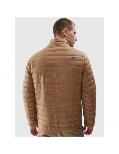 4F Ανδρικό Χειμωνιάτικο Μπουφάν Puffer Καφέ 4FAW23TDJAM239-82S
