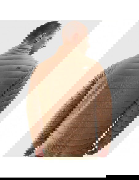 4F Ανδρικό Χειμωνιάτικο Μπουφάν Puffer Καφέ 4FAW23TDJAM239-82S