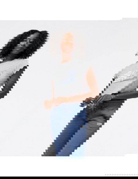 New Balance Γυναικείο Αθλητικό T-shirt Γκρι WT31817AG