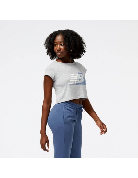 New Balance Γυναικείο Αθλητικό T-shirt Γκρι WT31817AG