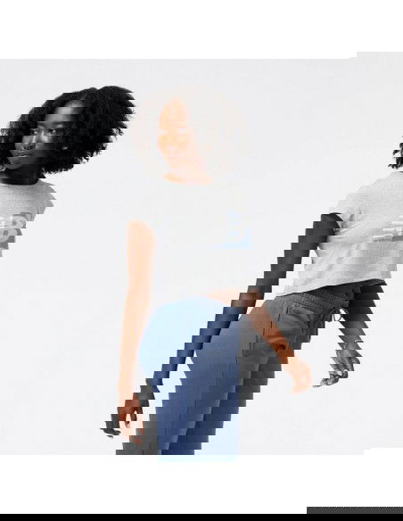 New Balance Γυναικείο Αθλητικό T-shirt Γκρι WT31817AG