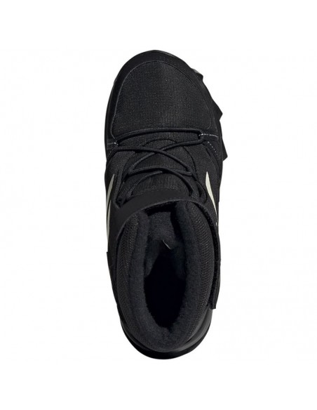 Adidas Παιδικά Μποτάκια Χιονιού με Κορδόνια & Σκρατς Μαύρα IF7495