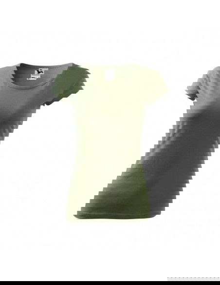 Malfini Γυναικείο Διαφημιστικό T-shirt Κοντομάνικο σε Πράσινο Χρώμα MLI-12209