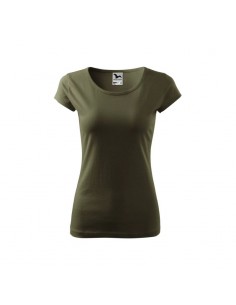 Malfini Γυναικείο Διαφημιστικό T-shirt Κοντομάνικο σε Πράσινο Χρώμα MLI-12269