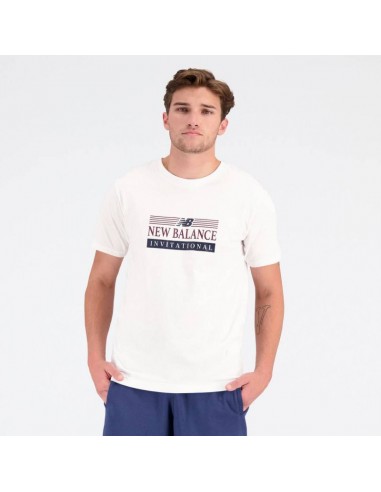 New Balance Ανδρικό Αθλητικό T-shirt Κοντομάνικο Λευκό MT31906WT