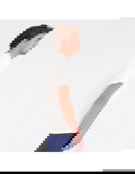 New Balance Ανδρικό Αθλητικό T-shirt Κοντομάνικο Λευκό MT31906WT