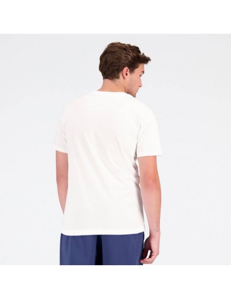 New Balance Ανδρικό Αθλητικό T-shirt Κοντομάνικο Λευκό MT31906WT
