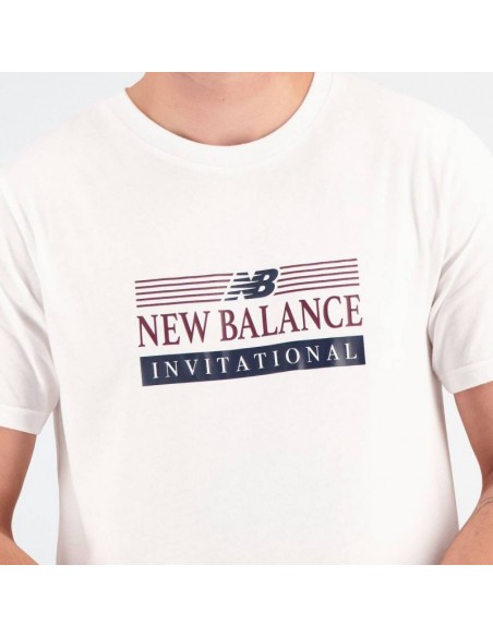 New Balance Ανδρικό Αθλητικό T-shirt Κοντομάνικο Λευκό MT31906WT