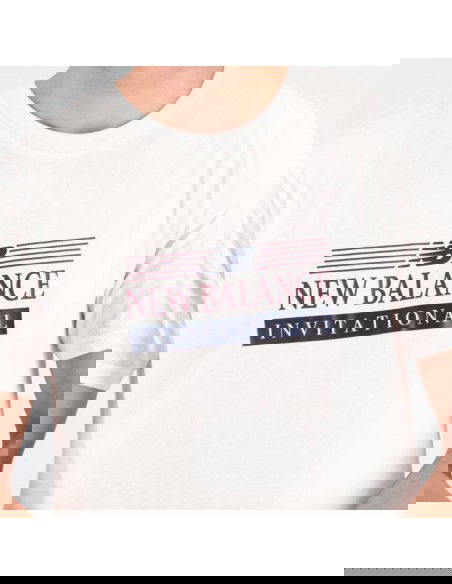 New Balance Ανδρικό Αθλητικό T-shirt Κοντομάνικο Λευκό MT31906WT