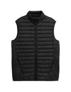 4F Αμάνικο Ανδρικό Μπουφάν Μαύρο 4FAW23TVESM062-20S