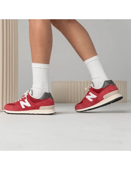 New Balance 574 Ανδρικά Sneakers Varsity Red U574HR2