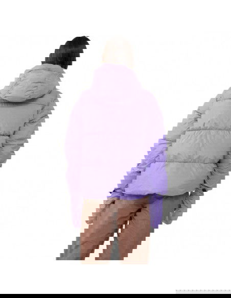 4F Κοντό Γυναικείο Puffer Μπουφάν για Χειμώνα Μωβ 4FAW23TDJAF234-51S