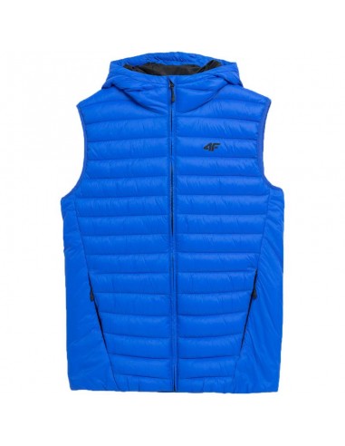 4F Αμάνικο Ανδρικό Μπουφάν Puffer Μπλε 4FAW23TVESM063-36S
