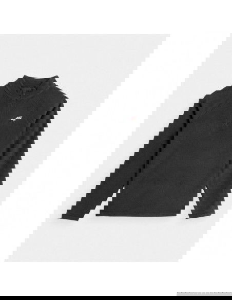 4F Παιδική Χειμερινή Μπλούζα Μακρυμάνικη Μαύρη 4FJAW23UFLEF033-20S