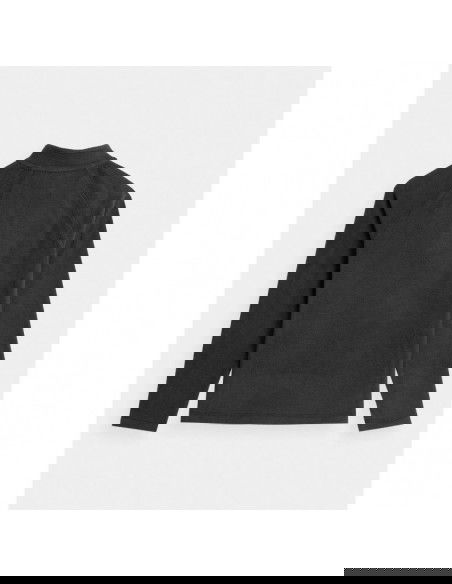 4F Παιδική Χειμερινή Μπλούζα Μακρυμάνικη Μαύρη 4FJAW23UFLEF033-20S