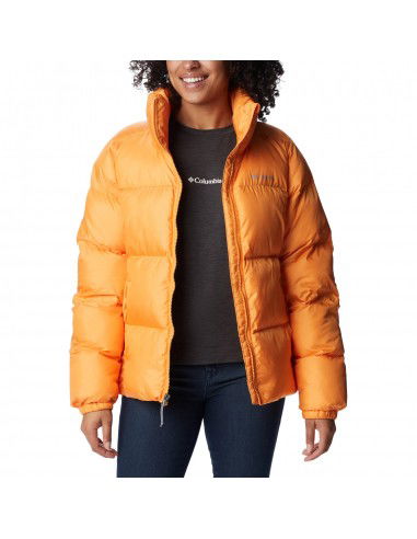 Columbia Puffect Κοντό Γυναικείο Puffer Μπουφάν για Χειμώνα Πορτοκαλί 1864781-869