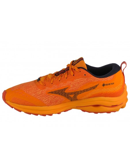 Mizuno Wave Rider J1GC227902 Ανδρικά Αθλητικά Παπούτσια Running Πορτοκαλί Αδιάβροχα με Μεμβράνη Gore-Tex