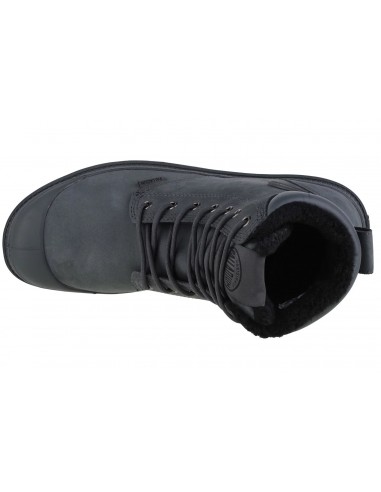 Palladium Pampa Sport Cuff Δερμάτινα Γκρι Ανδρικά Μποτάκια 72992-063-M