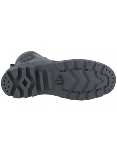 Palladium Pampa Sport Cuff Δερμάτινα Γκρι Ανδρικά Μποτάκια 72992-063-M