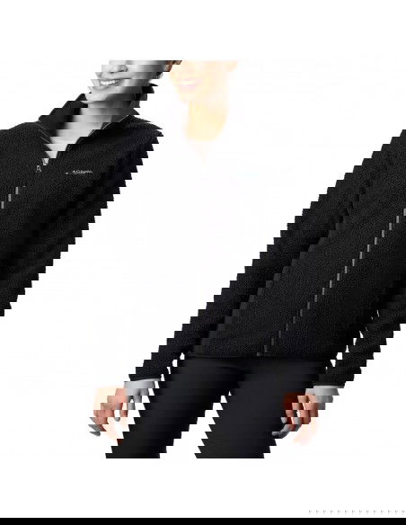 Columbia Panorama Fleece Γυναικεία Ζακέτα με Φερμουάρ σε Μαύρο Χρώμα 1861191-010