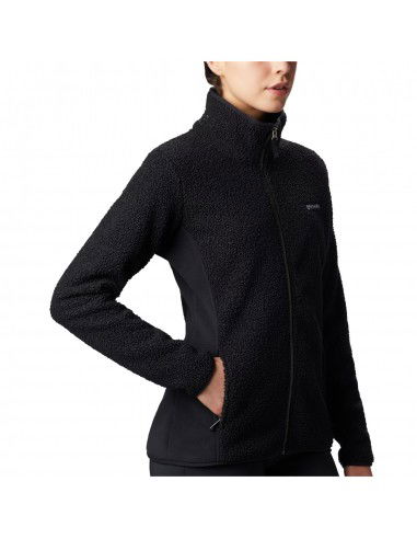 Columbia Panorama Fleece Γυναικεία Ζακέτα με Φερμουάρ σε Μαύρο Χρώμα 1861191-010