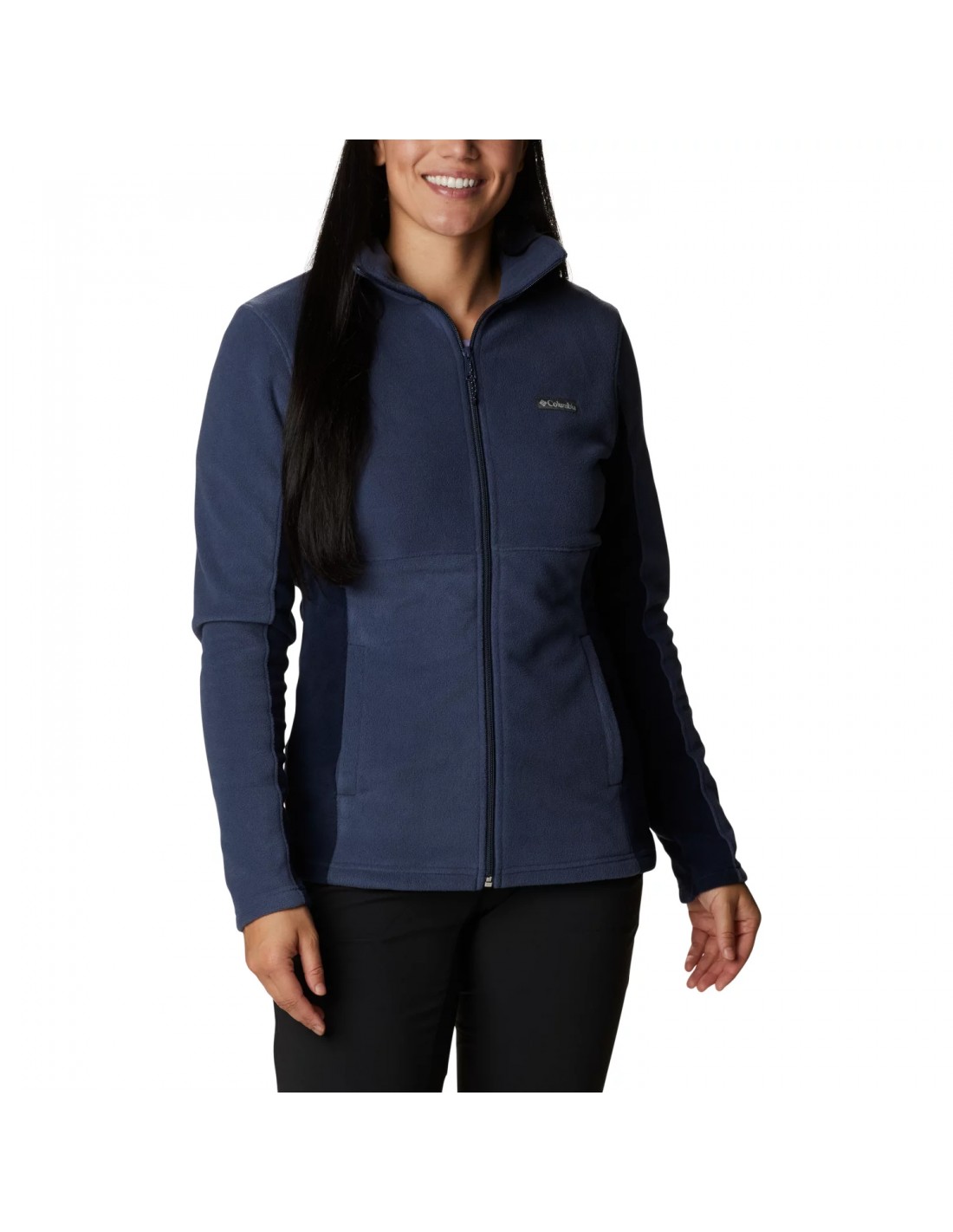 Columbia Basin Trail Iii Full Fleece Γυναικεία Ζακέτα με Φερμουάρ σε Navy Μπλε Χρώμα 1938041-466