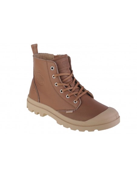 Palladium Pampa Zip Ανδρικά Μποτάκια Καφέ 76888-254-M