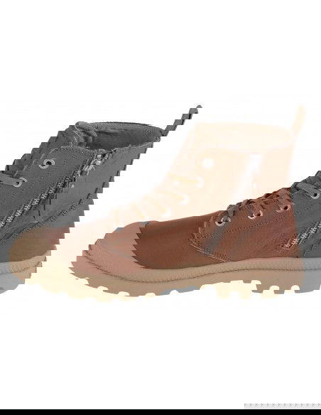 Palladium Pampa Zip Ανδρικά Μποτάκια Καφέ 76888-254-M