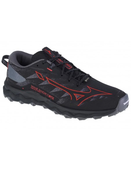 Mizuno Wave Daichi 7 GTX J1GJ225601 Ανδρικά Αθλητικά Παπούτσια Running Μαύρα Αδιάβροχα με Μεμβράνη Gore-Tex