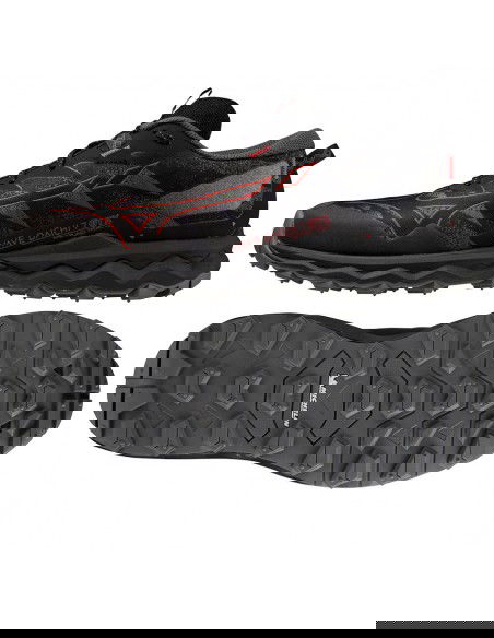 Mizuno Wave Daichi 7 GTX J1GJ225601 Ανδρικά Αθλητικά Παπούτσια Running Μαύρα Αδιάβροχα με Μεμβράνη Gore-Tex