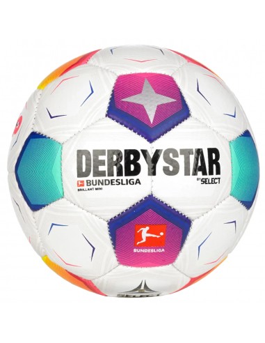 Derby Star Bundesliga Brillant 162009C Mini Μπάλα Ποδοσφαίρου Λευκή 162009C