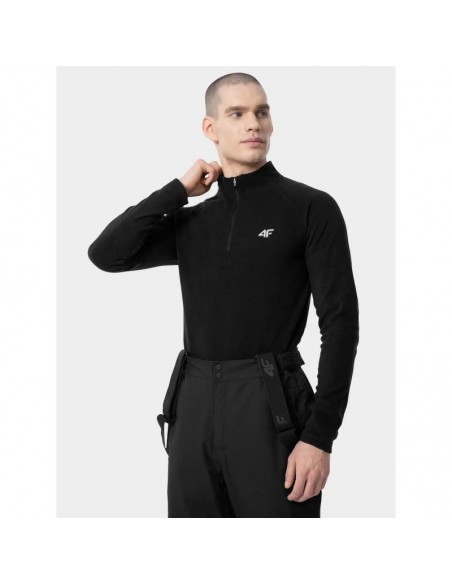 4F Ανδρική Ζακέτα Μαύρη 4FWAW23TSWSM1283-20S