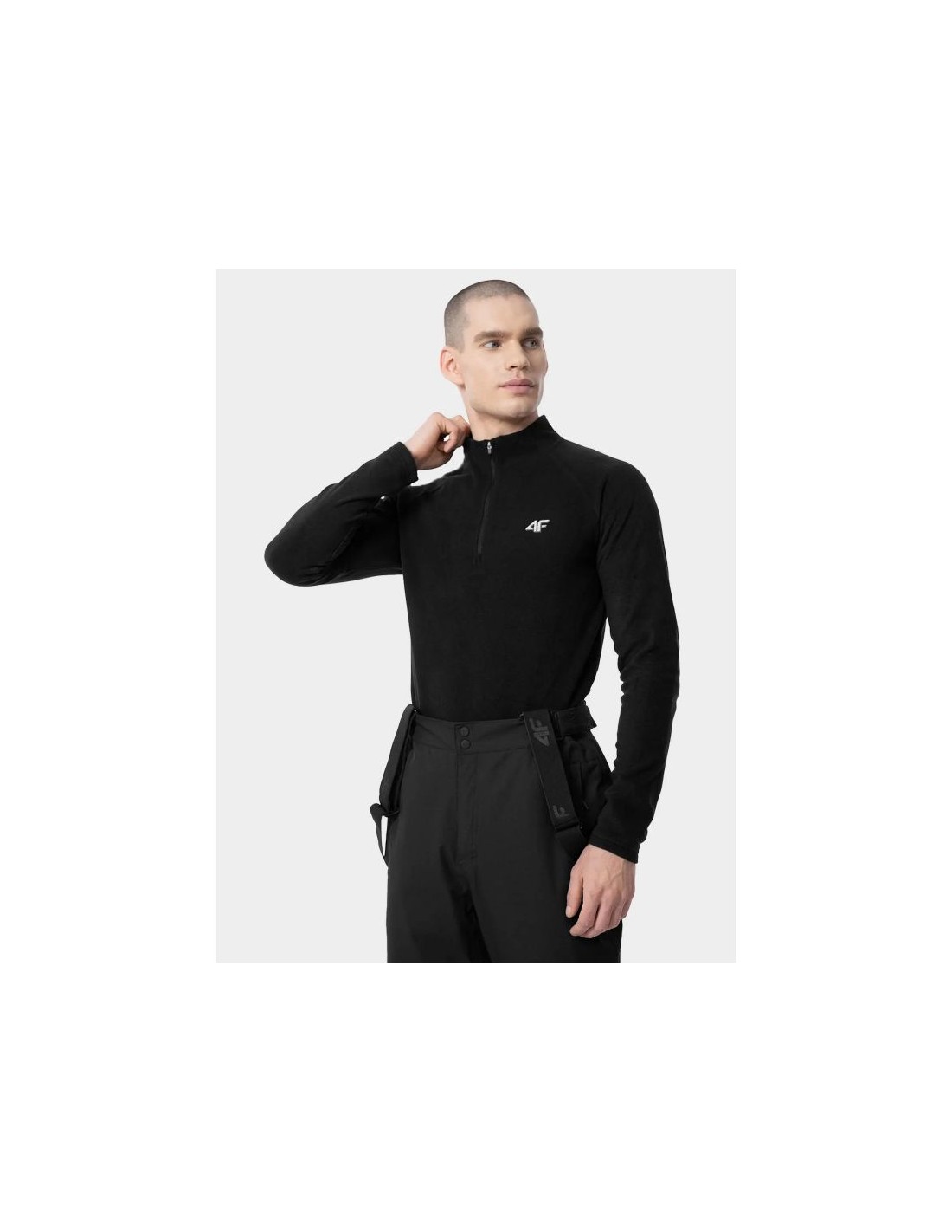 4F Ανδρική Ζακέτα Μαύρη 4FWAW23TSWSM1283-20S