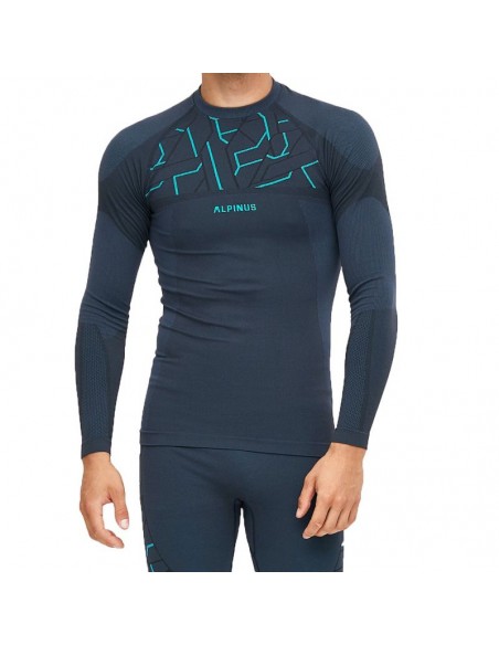 Alpinus Tactical Gausdal SI8912 Ανδρική Ισοθερμική Μακρυμάνικη Μπλούζα Μπλε