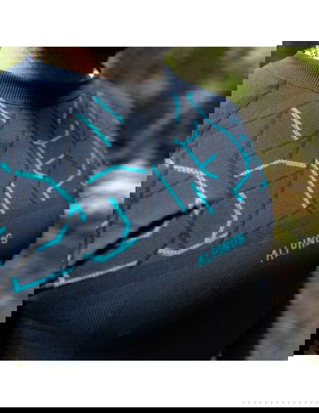 Alpinus Tactical Gausdal SI8912 Ανδρική Ισοθερμική Μακρυμάνικη Μπλούζα Μπλε