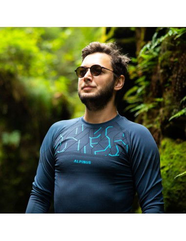 Alpinus Tactical Gausdal SI8912 Ανδρική Ισοθερμική Μακρυμάνικη Μπλούζα Μπλε