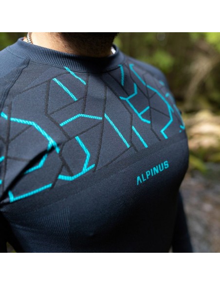 Alpinus Tactical Gausdal SI8912 Ανδρική Ισοθερμική Μακρυμάνικη Μπλούζα Μπλε