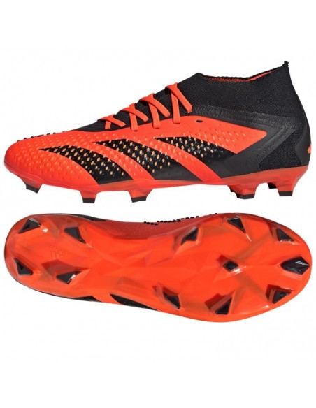 Adidas Predator Accuracy.2 FG GW4587 Ψηλά Ποδοσφαιρικά Παπούτσια με Τάπες Team Solar Orange / Core Black
