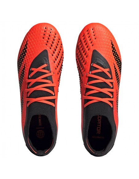 Adidas Predator Accuracy.2 FG GW4587 Ψηλά Ποδοσφαιρικά Παπούτσια με Τάπες Team Solar Orange / Core Black