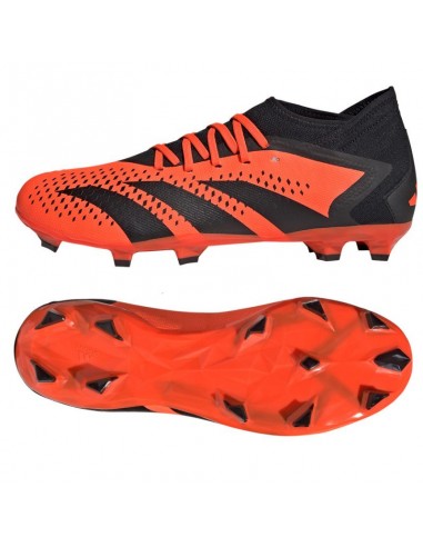 Adidas Predator Accuracy.3 FG GW4591 Χαμηλά Ποδοσφαιρικά Παπούτσια με Τάπες Team Solar Orange / Core Black