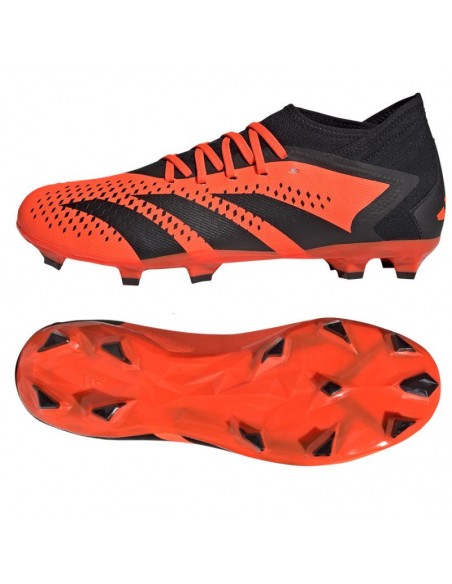 Adidas Predator Accuracy.3 FG GW4591 Χαμηλά Ποδοσφαιρικά Παπούτσια με Τάπες Team Solar Orange / Core Black
